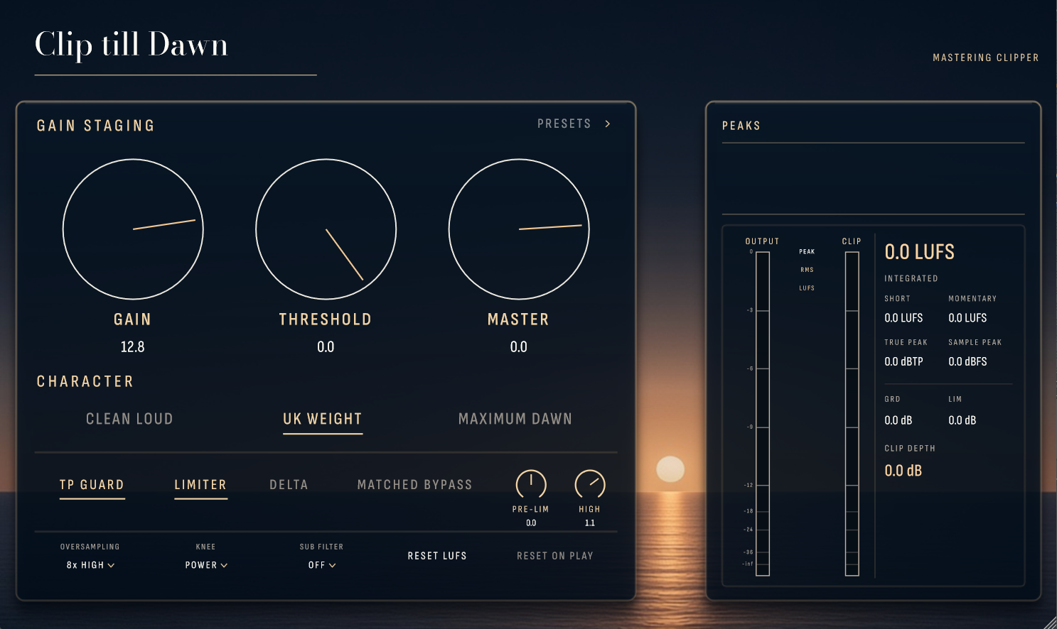 Clip Till Dawn plugin interface